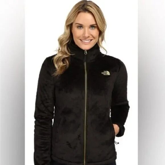 The North Face Women's Black Osito 2 Fleece Jacket Logo Size Medium  2881 - Picture 2 of 13